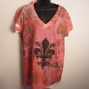 👠Jou Jou Pink folded die top.